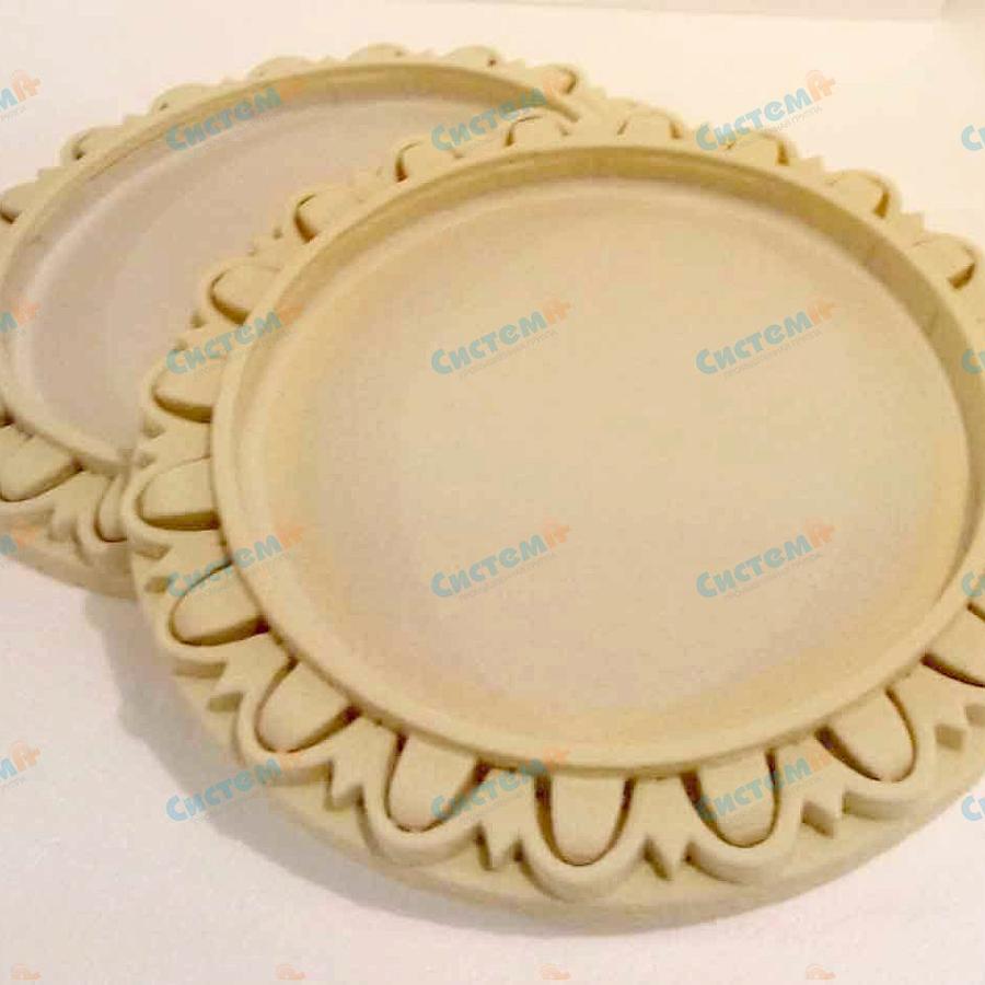 Производство пенопластовой розетки с декоративным узором Производство пенопластовой розетки с декоративным узором